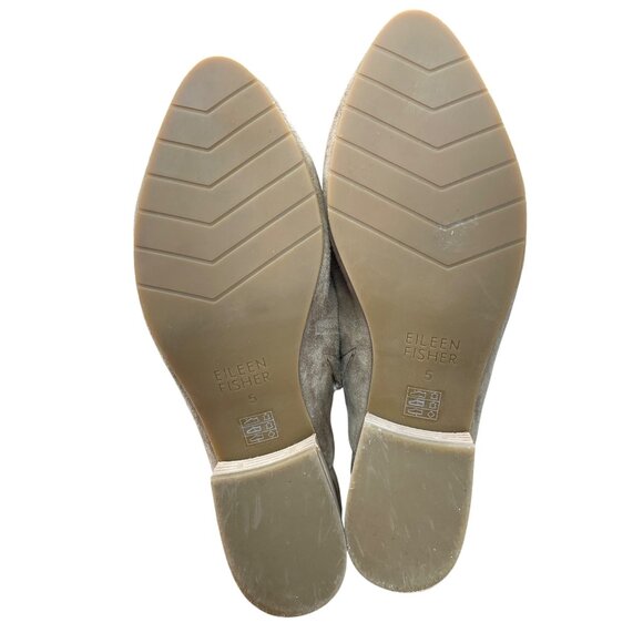 Eileen Fisher Womens Tan Suede Block Mules Shoes Size 5 SKU 8843 - Picture 5 of 14